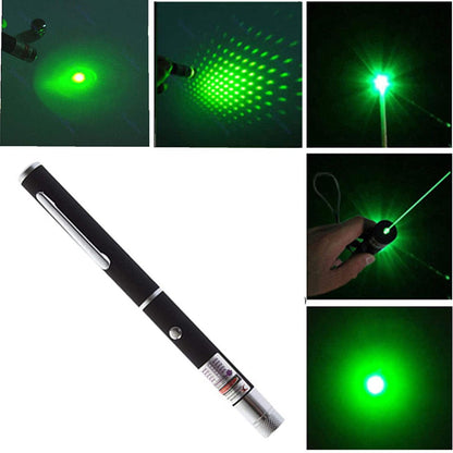Green laser pointer light from FIZZI SHOP JK SIDHU, showing the compact device emitting a bright green laser beam.