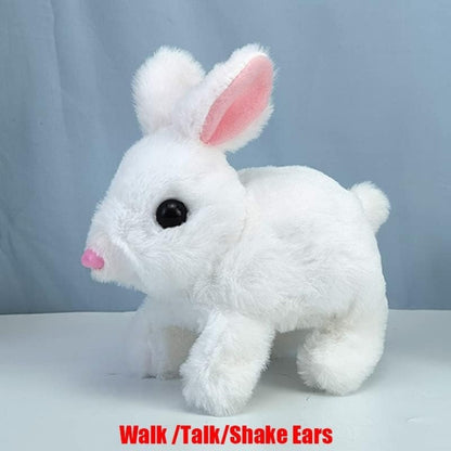 FIZZI SHOP JK SIDHU walking and talking rabbit plush toy with detailed features and soft fabric, suitable for children.