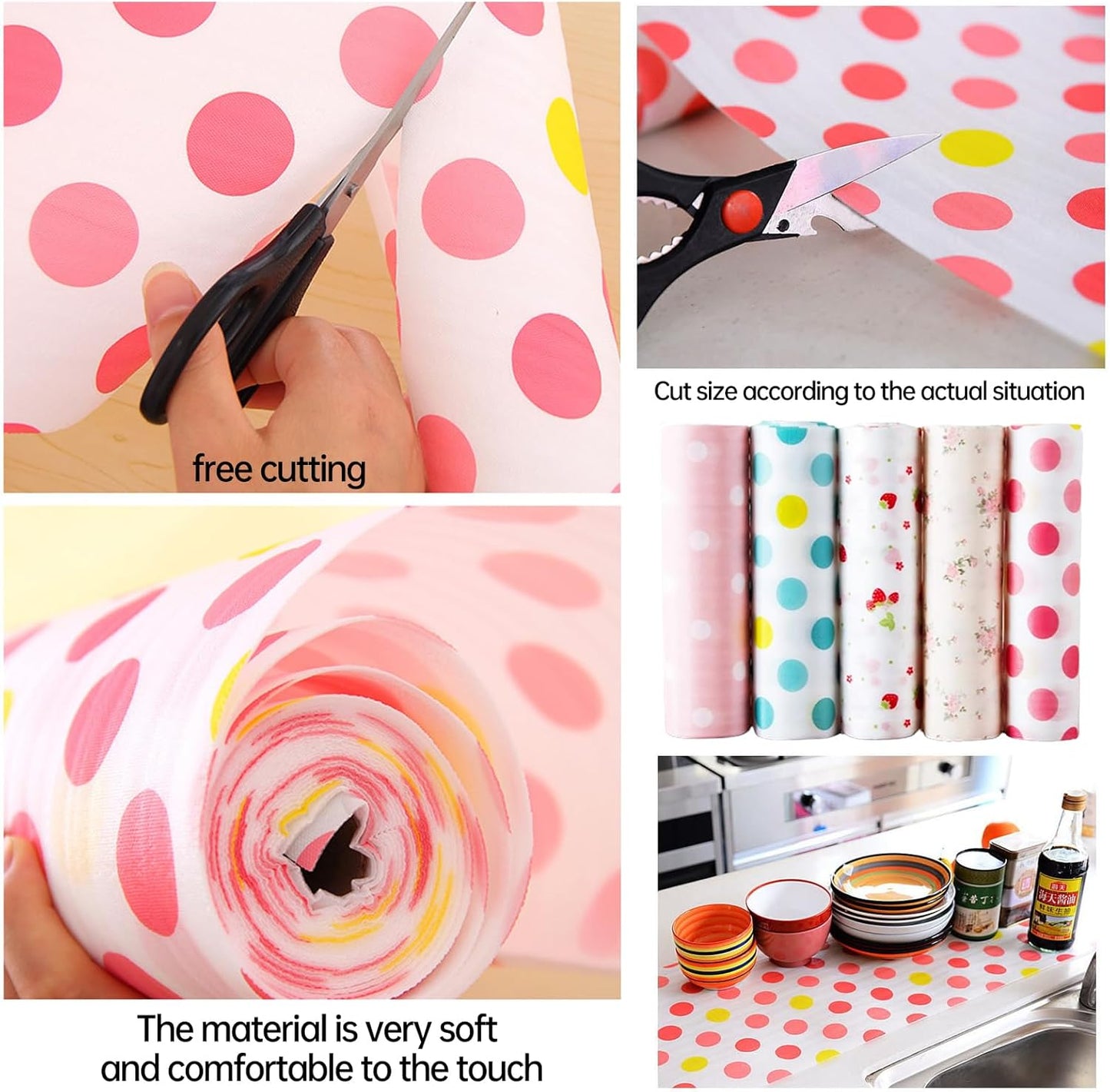 FIZZI SHOP JK SIDHU 30x300 cm plastic foam kitchen mat with textured surface for cabinet protection and comfort.