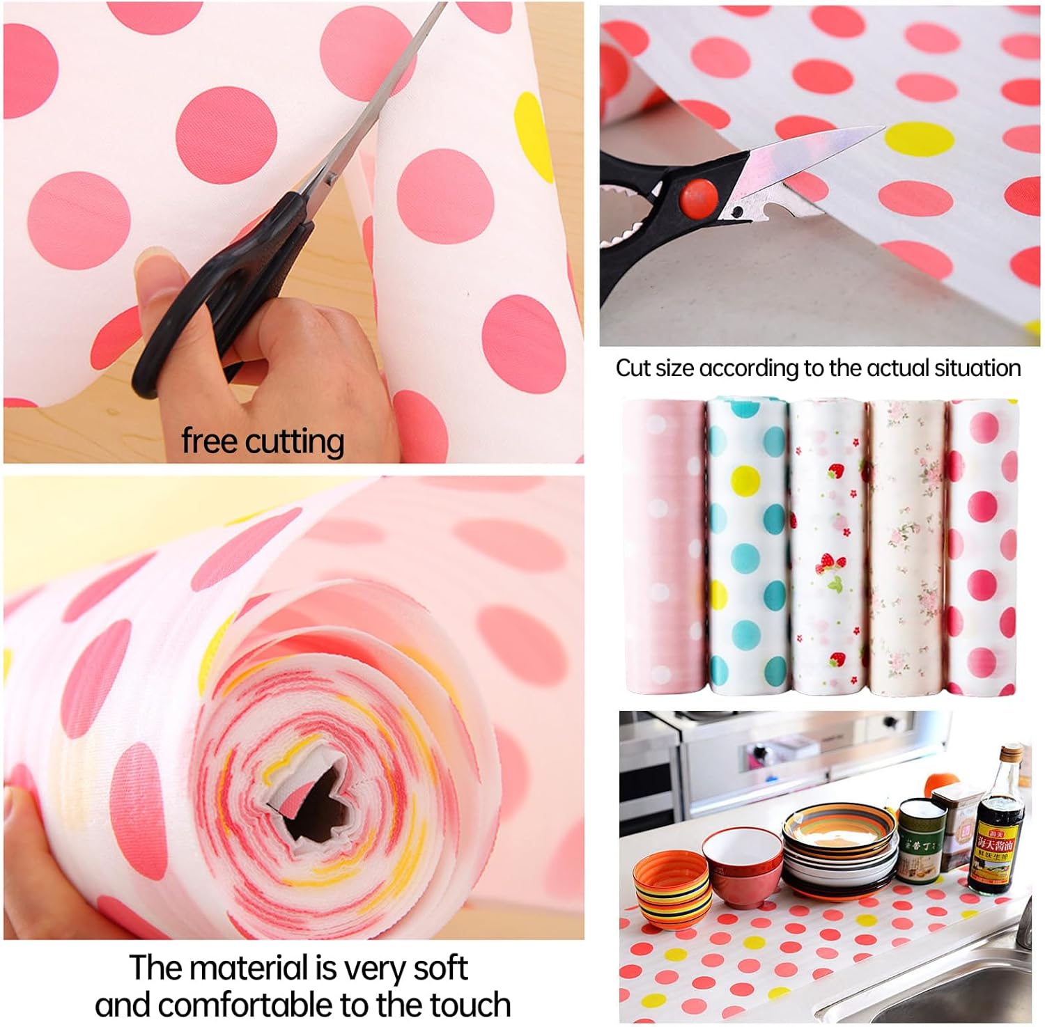 FIZZI SHOP JK SIDHU 30x300 cm plastic foam kitchen mat with textured surface for cabinet protection and comfort.