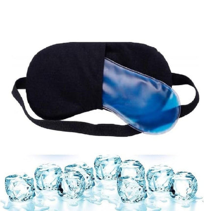 FIZZI SHOP cooling gel eye mask with soft fabric and gel inserts for soothing, relaxing eye comfort and reducing puffiness.
