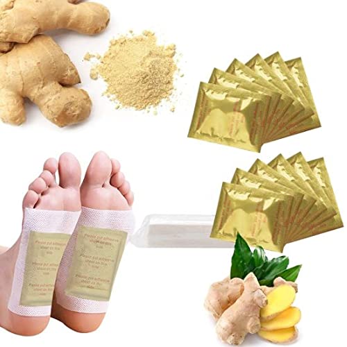 FIZZI SHOP Kinoki Detox Foot Pad showing adhesive patch with herbal ingredients for foot detoxification.