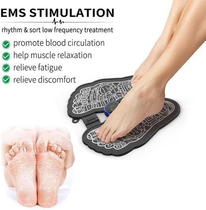 FIZZI SHOP EMS foot shape massager with multiple nodes for relaxing foot massage and electrical stimulation therapy.