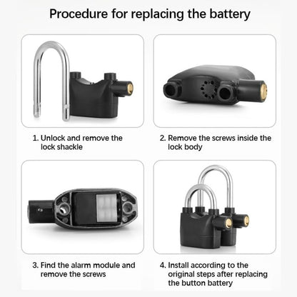 FIZZI SHOP security alarm lock featuring a sturdy metal body and digital keypad for enhanced home security.