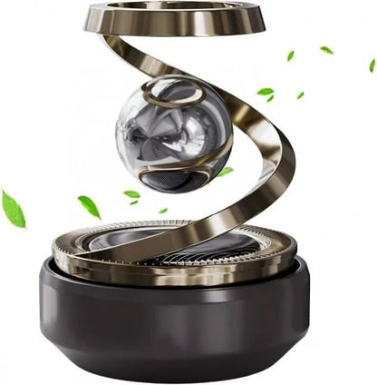 FIZZI SHOP JK SIDHU solar car air freshener hanging from a rearview mirror, eco-friendly design, freshening car interior naturally