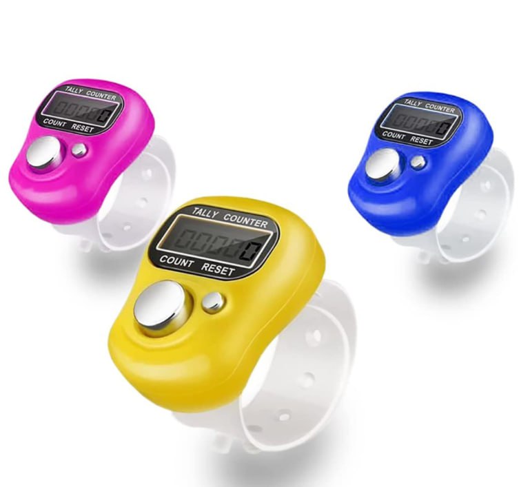 Mini Tally Finger Counter by FIZZI SHOP JK SIDHU, showing a compact handheld device with numbered buttons for counting.