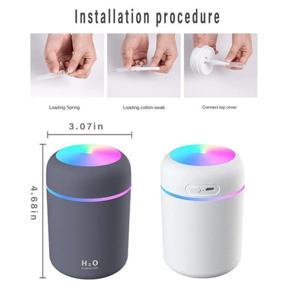 FIZZI SHOP H2O Humidifier with a sleek white design and adjustable mist outlet, ideal for home or office use.