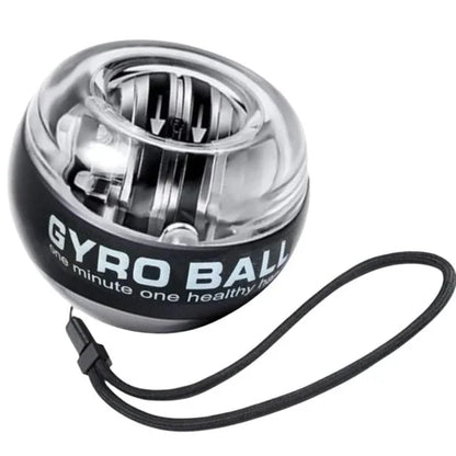 FIZZI SHOP gyro ball with textured grip and sleek design for hand exercise and stress relief.