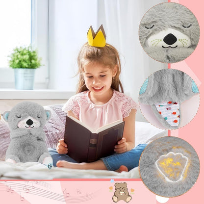 Soft FIZZI SHOP JK SIDHU breathing teddy bear toy with plush fur and gentle features, designed for comfort and cuddling.