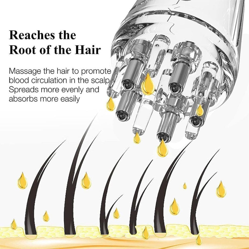 FIZZI SHOP JK SIDHU 10ml hair oil applicator bottle with precise nozzle for easy oil application.
