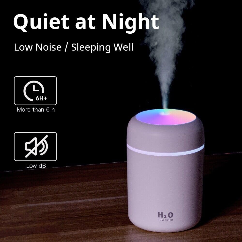 FIZZI SHOP H2O Humidifier with mist outlet and control panel on top, compact air humidifier for home use