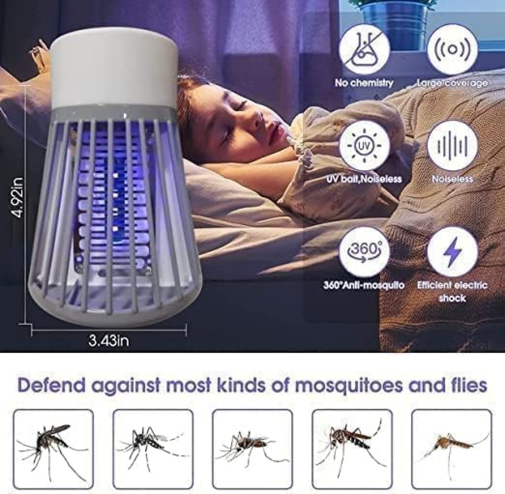 FIZZI SHOP plug-in mosquito killer with switch, featuring a compact design and UV light to attract and eliminate mosquitoes.