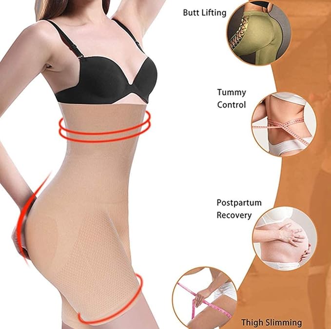 FIZZI SHOP polyester body shaper butt lifter panties with seamless design and firming support for enhanced curves.