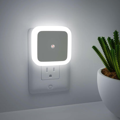 FIZZI SHOP sensor night light illuminating a dark room with a sleek, modern design and automatic motion sensor.