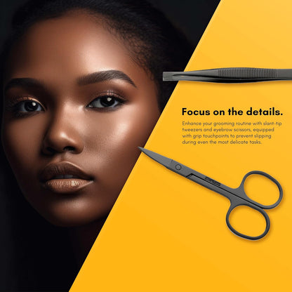 FIZZI SHOP nail cutter set with multiple metal nail clippers and scissors, compact grooming tools for nails and cuticles