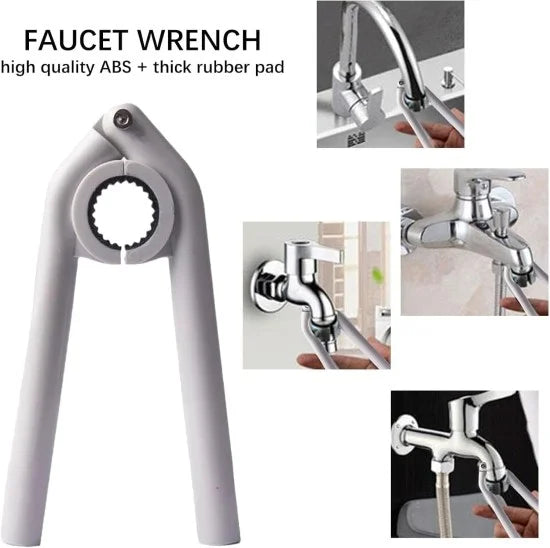 FIZZI SHOP anti-slip faucet wrench with textured grip for easy tightening and loosening of plumbing fixtures.