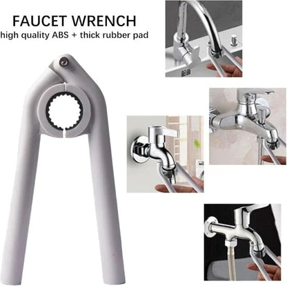FIZZI SHOP anti-slip faucet wrench with textured grip for easy tightening and loosening of plumbing fixtures.