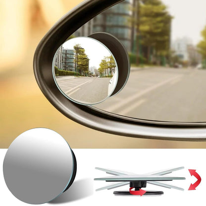 FIZZI SHOP JK SIDHU car blind spot mirror reflecting vehicle side view, compact and round for improved driving visibility