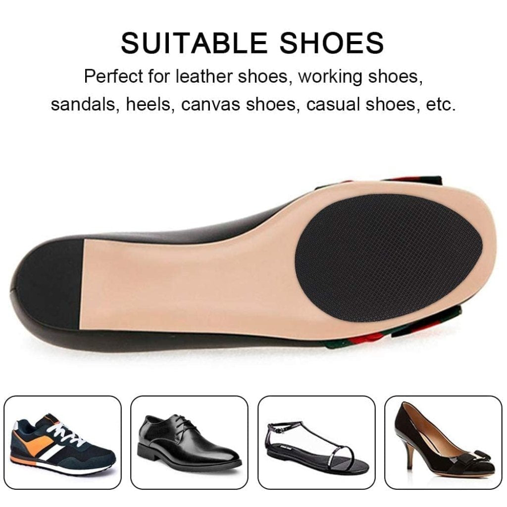 Pair of FIZZI SHOP JK SIDHU anti-slip shoes pads with textured surface designed for improved grip and safety.