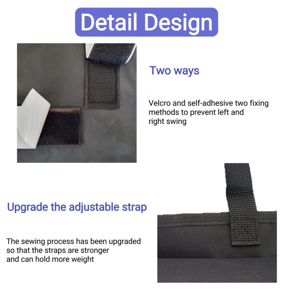 FIZZI SHOP JK SIDHU car backseat trunk organizer with multiple compartments for storage and organization in a vehicle interior