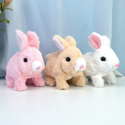 FIZZI SHOP JK SIDHU walking and talking rabbit plush toy with detailed features and soft fabric, perfect for kids.