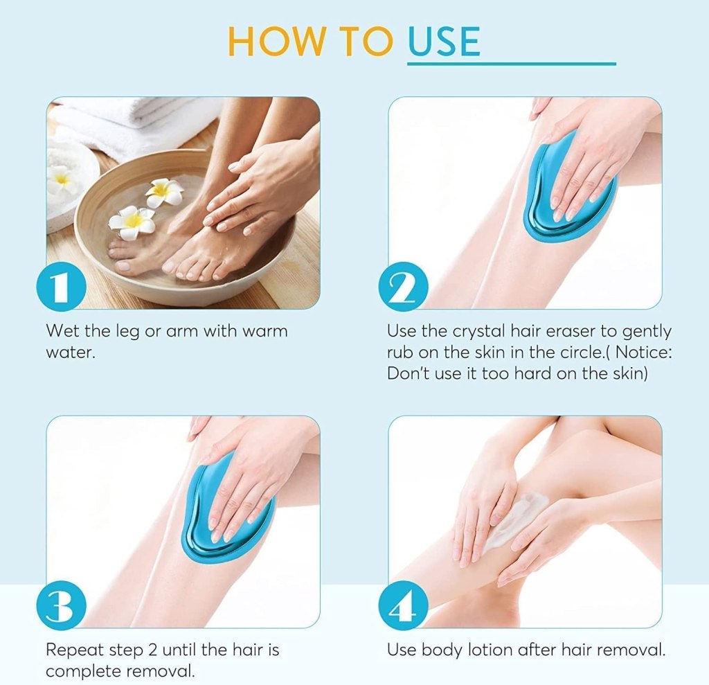 Crystal hair remover device from FIZZI SHOP with a sleek, compact design for painless hair removal.