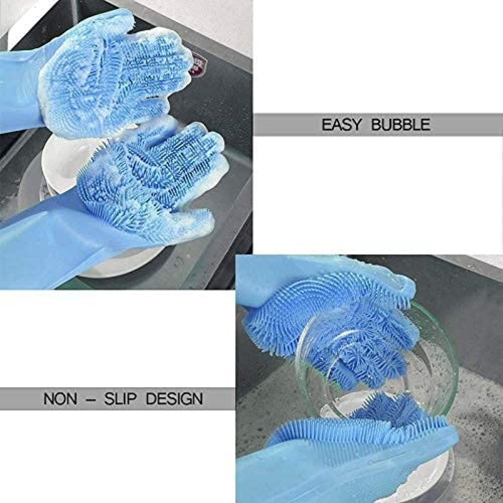 FIZZI SHOP JK SIDHU silicone gloves shown in use, highlighting their flexible, heat-resistant safety design for kitchen or industrial tasks.