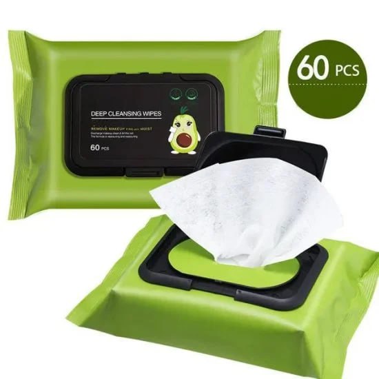 FIZZI SHOP JK SIDHU makeup remover wipes with soft cloths and packaging, ideal for gentle facial cleansing and makeup removal.