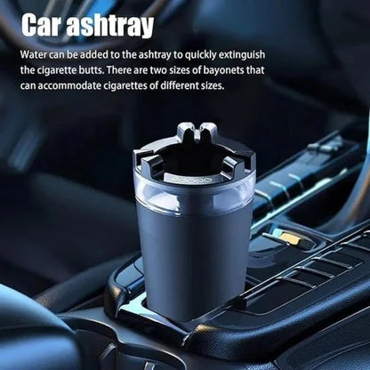 Smell-proof ashtray with water tank by FIZZI SHOP, featuring a sleek design and airtight lid for odor control.