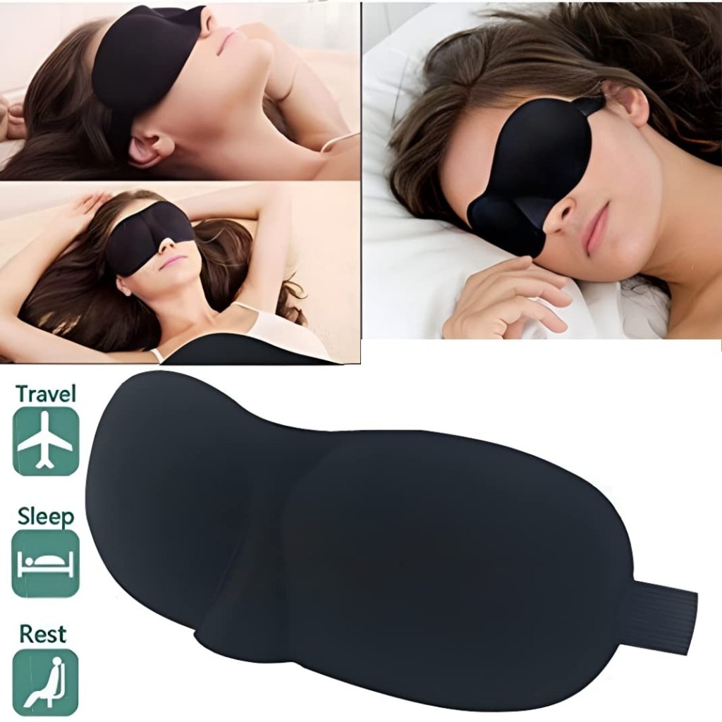 Cooling gel eye mask by FIZZI SHOP, soft fabric with cooling gel insert for soothing relief and eye puffiness reduction.