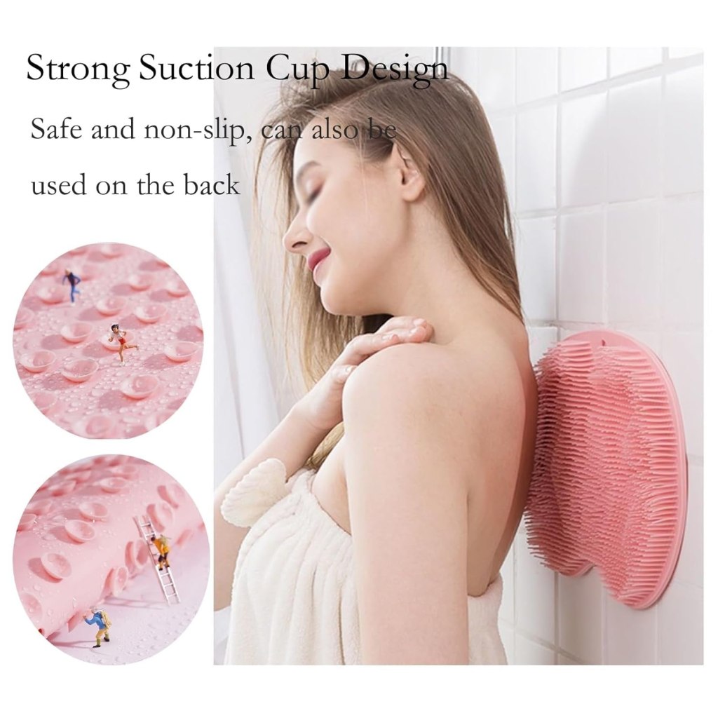 Foot shower scrubber massager from FIZZI SHOP with textured surface for exfoliating and massaging feet during shower or bath.