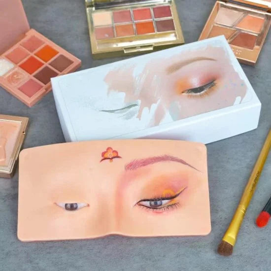 Makeup practice face board from FIZZI SHOP with detailed facial features for makeup application and training.