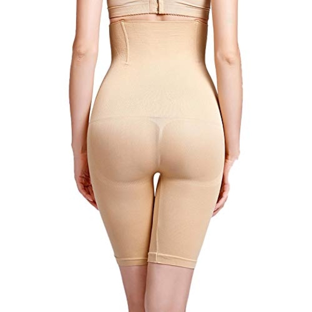 FIZZI SHOP polyester body shaper butt lifter panties showing seamless design and smooth fit for waist and hip enhancement.