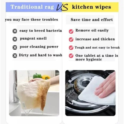Pack of 80 FIZZI SHOP kitchen wipes with soft, absorbent cloths for cleaning and wiping surfaces in the kitchen.