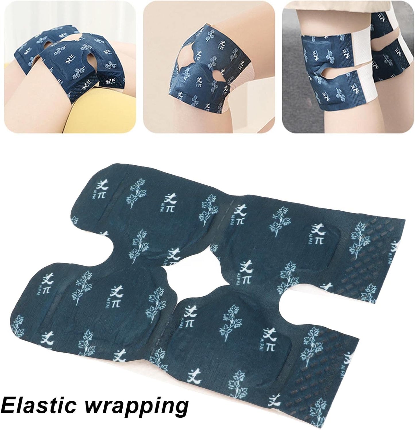 FIZZI SHOP warm knee pad with adjustable straps and padded design for comfortable knee support and warmth.