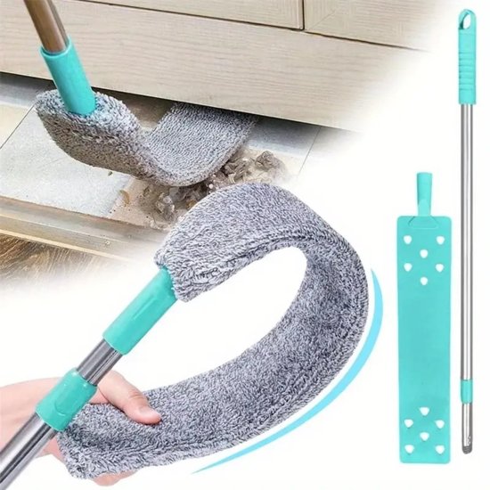 Flexible flat gap cleaning mop by FIZZI SHOP with a slim head for easy access and thorough cleaning of tight spaces.