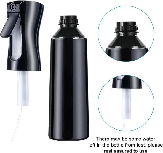 FIZZI SHOP hair spray bottle with a clear plastic container and spray nozzle for styling and hold.