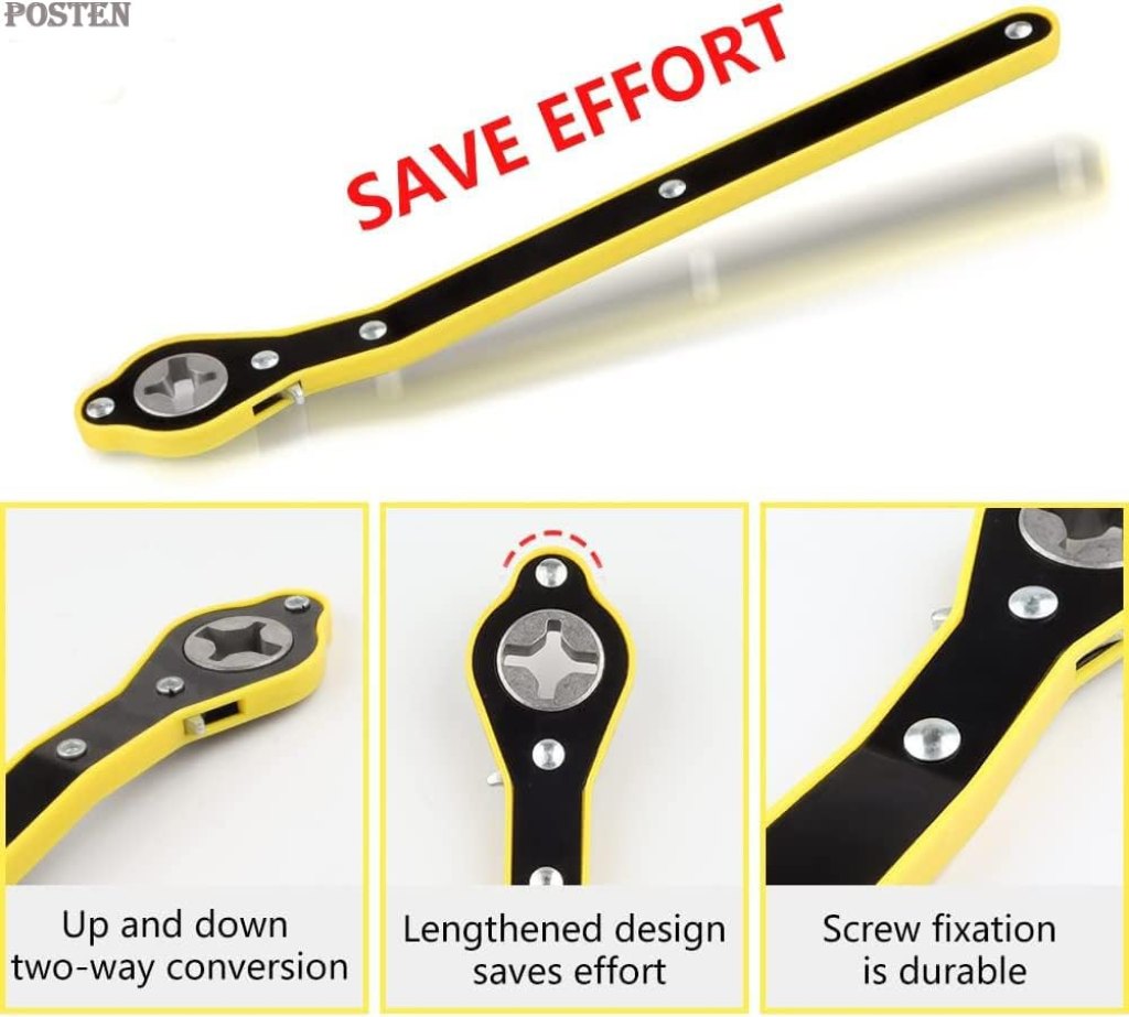 Universal car jack wrench by FIZZI SHOP JK SIDHU, showing a sturdy metal wrench for vehicle tire maintenance.