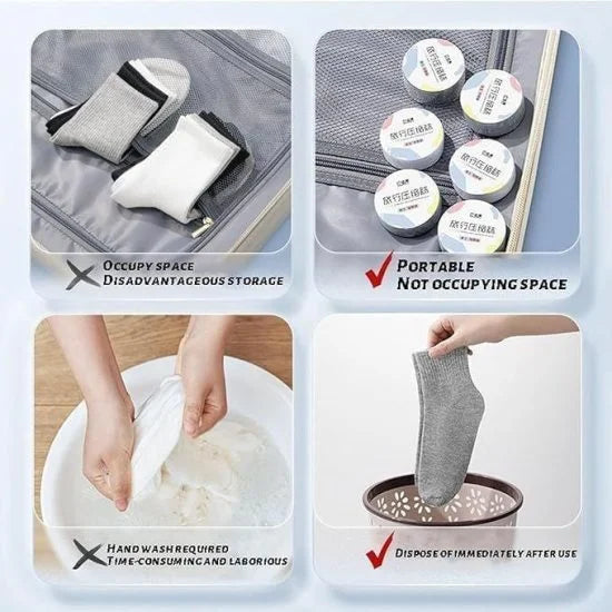 Disposable travel portable socks from FIZZI SHOP, lightweight and comfortable for on-the-go use.