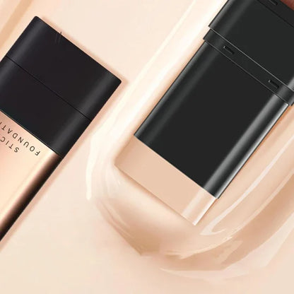 FIZZI SHOP 2-in-1 makeup foundation stick with smooth, creamy texture, showcased in a sleek, portable packaging.