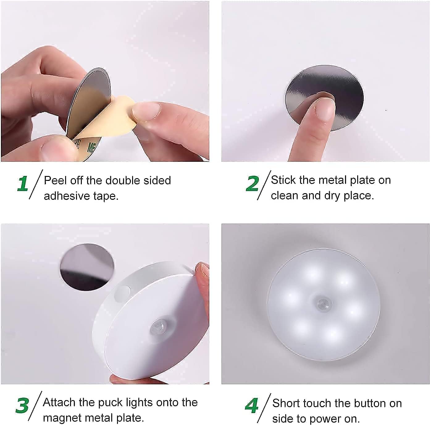 FIZZI SHOP motion sensor light mounted on a wall, activated by motion detection, with a sleek white design for indoor or outdoor use