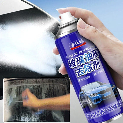 FIZZI SHOP Anti Fog Dust Remover Glass Spray 450ml bottle with spray nozzle, designed for cleaning and defogging glass surfaces.