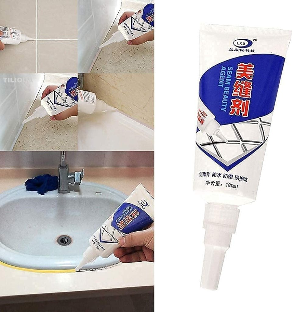 Tiles Gape Filler from FIZZI SHOP JK SIDHU, close-up of beige-colored filler used between tiles for a neat finish