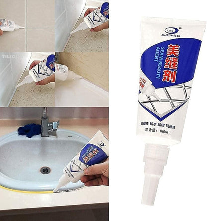 Tiles Gape Filler from FIZZI SHOP JK SIDHU, close-up of beige-colored filler used between tiles for a neat finish