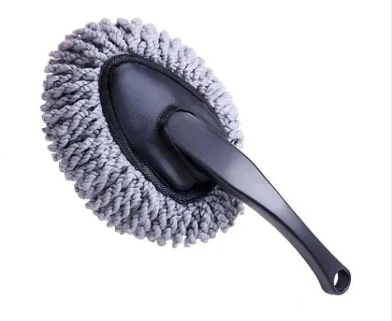 FIZZI SHOP mini car duster with soft microfiber head for dusting and cleaning vehicle interiors and exteriors effectively