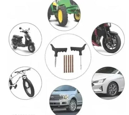 FIZZI SHOP emergency car puncture kit with tire repair tools and sealant for roadside flat tire repair.