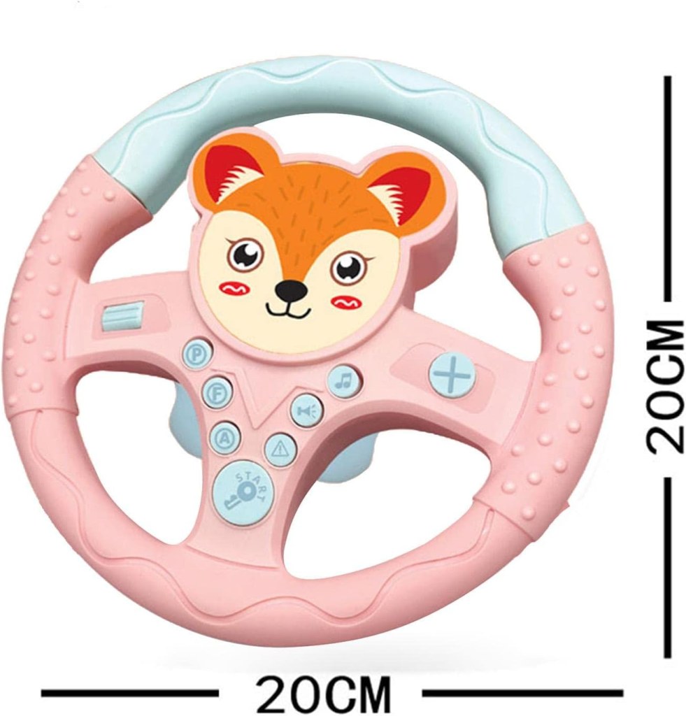 Kids simulated steering wheel toy from FIZZI SHOP JK SIDHU, featuring colorful controls and realistic steering for children.