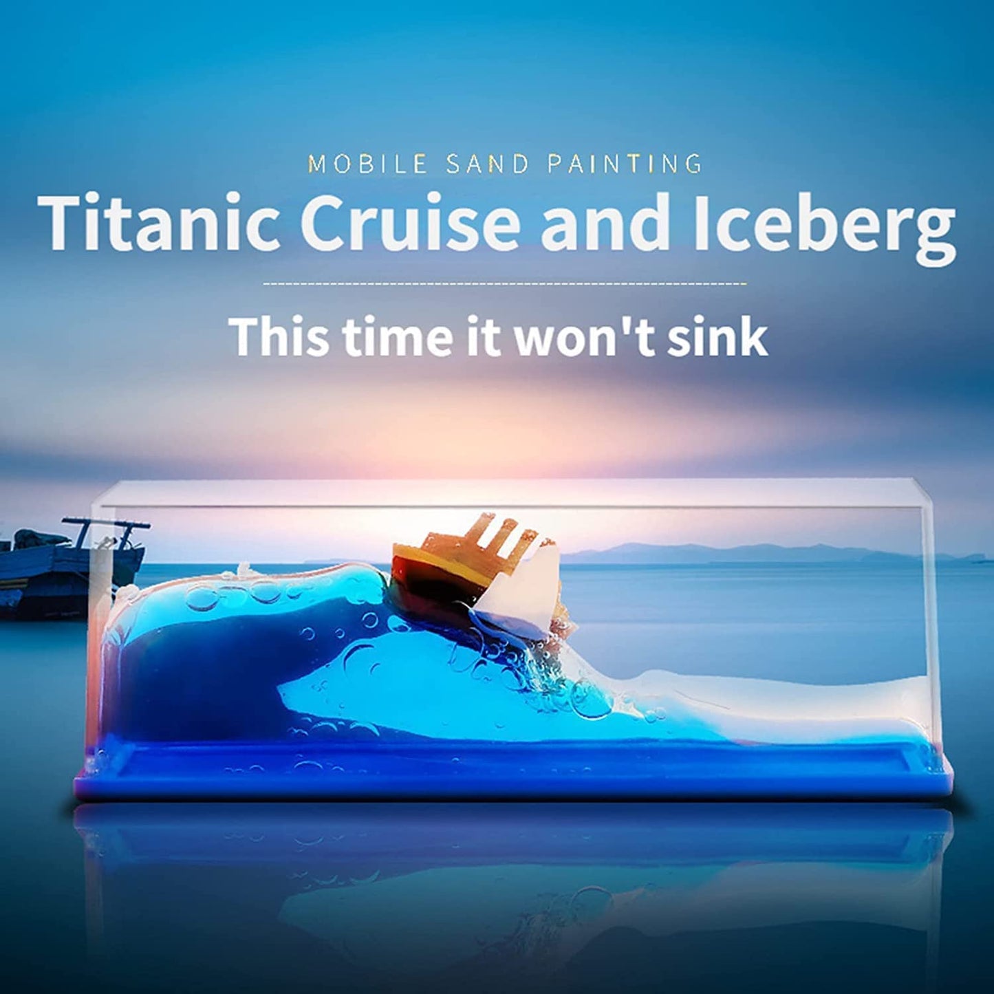 Decorative Titanic ship model by FIZZI SHOP JK SIDHU, detailed miniature replica with intricate design and realistic features.