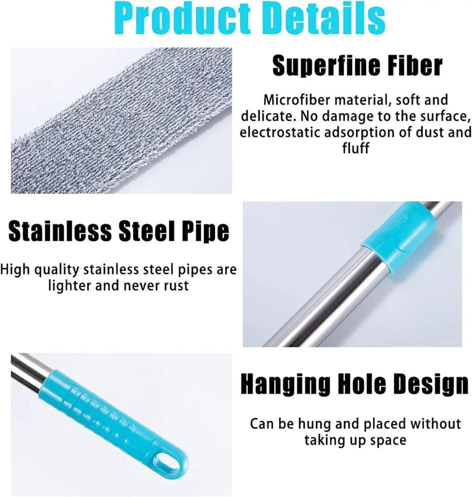Flexible flat gap cleaning mop by FIZZI SHOP with a slim head for reaching tight spaces and cleaning gaps effectively.