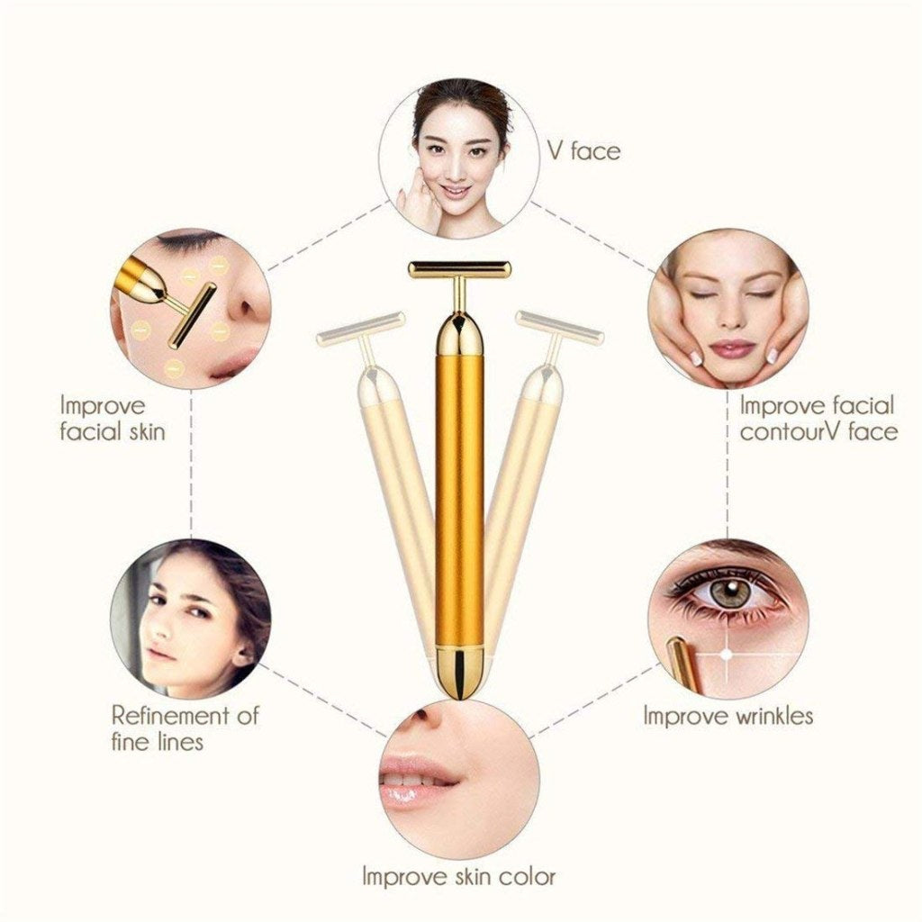 FIZZI SHOP JK SIDHU Energy Beauty Bar with sleek design, compact size, and LED light for skincare and facial massage.